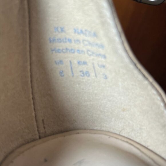 Kelly & Katie beige strappy kitten heels size 6 - Picture 5 of 9